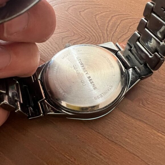 Mens Geoffrey Beene® Genuine Diamond Accent Watch - GBA0005GU - Picture 8 of 9